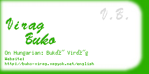 virag buko business card